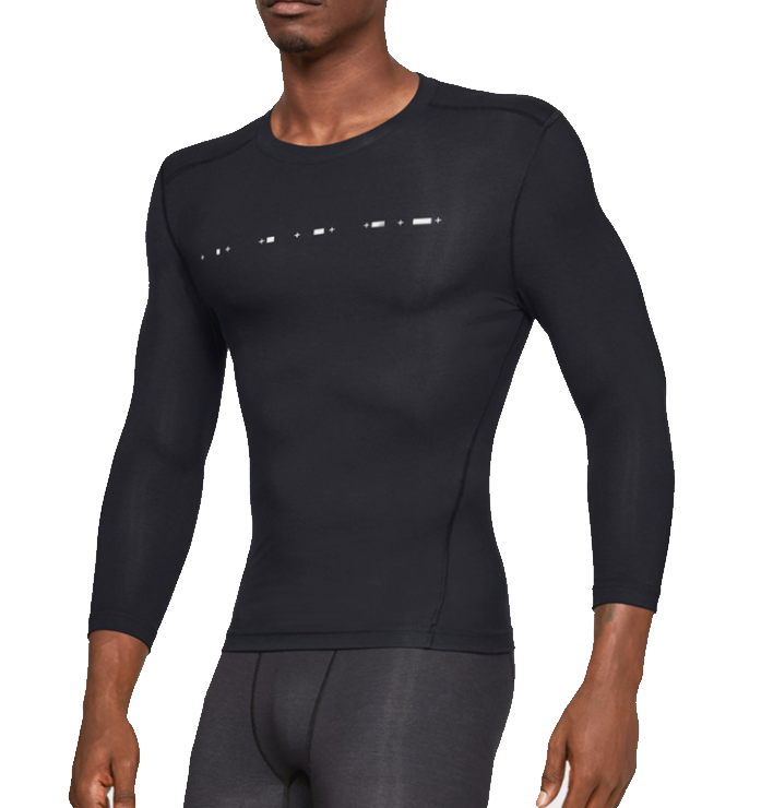 T-shirt met lange mouwen Under Armour Recovery Compression 3/4 Sleeve-BLK