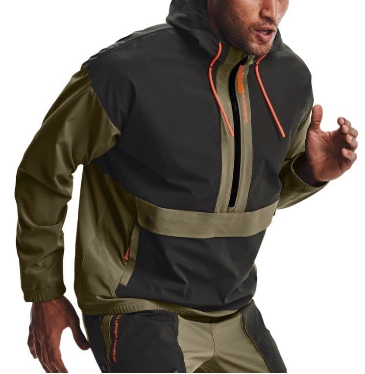 Hoodie Under Armour UA RUSH WOVEN HOODED POPOVER