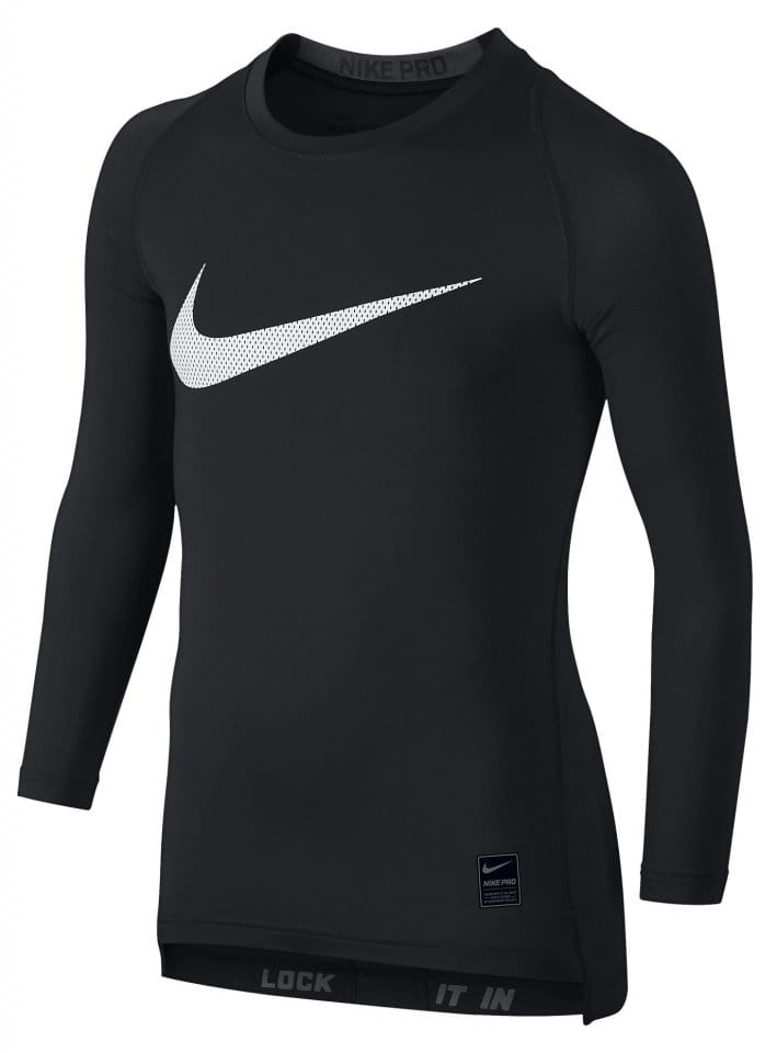 Compressie T-shirt Nike COOL HBR COMP LS YTH