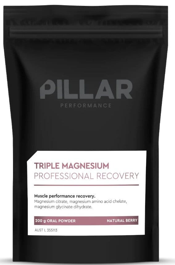 Vitamines en mineralen Pillar Performance Triple Magnesium Professional Recovery Powder Berry (200g) POUCH