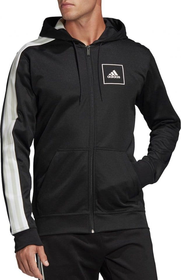 Sweatshirt met capuchon adidas Sportswear M 3S Pique FZ